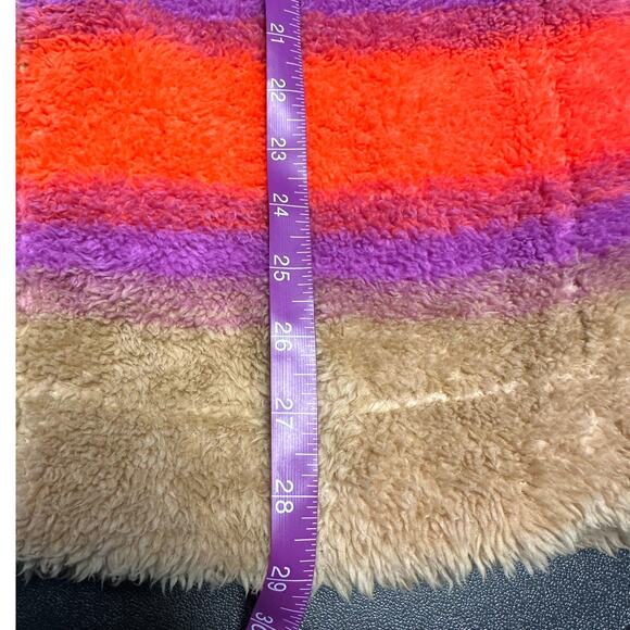 Kookaburra by Ugg Colorful Soft Sherpa Open Front Hoodie Vest Size S - Picture 9 of 9